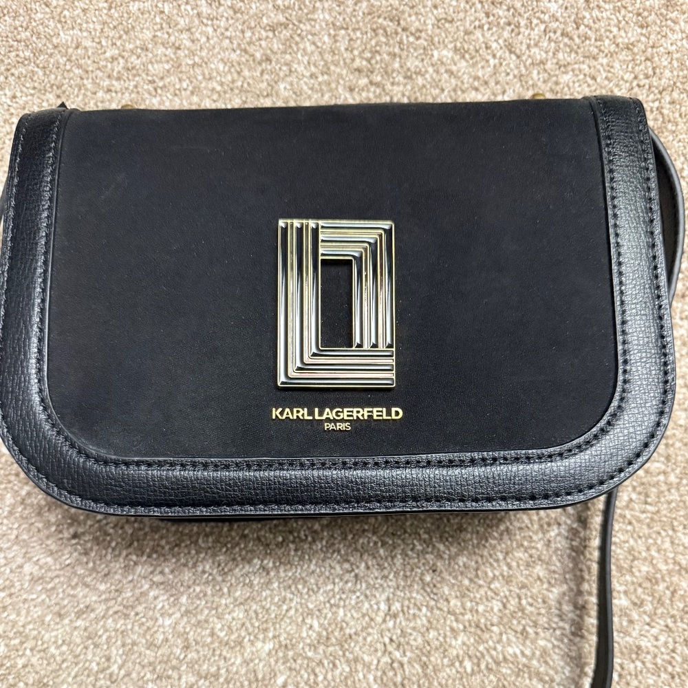 KARL LANGERFELD PARIS Simone Leather Crossbody Bag